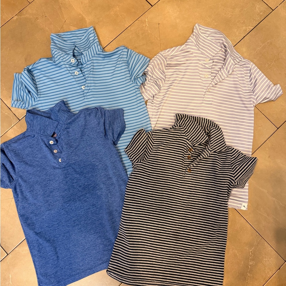 Tommy Bahama Kids Polo Shirts - Blue, Black, Gray, White
